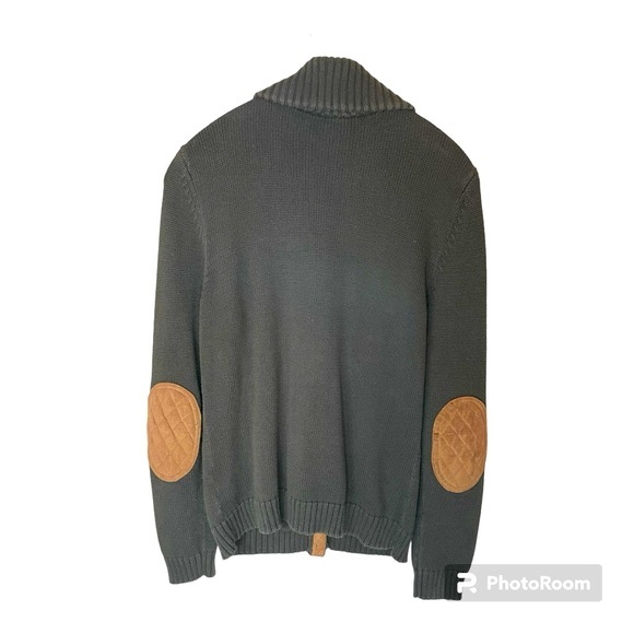 Lauren‎ Ralph Lauren Sweater Oxford Patch Button Down Cardigan Vintage Medium - Picture 2 of 9